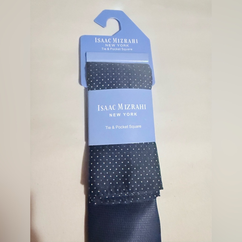 Isaac Mizrahi Navy Classic Tie